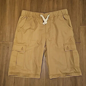 Lucky Brand Drawstring Khaki Cargo Shorts